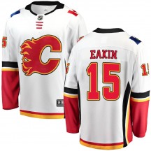 Youth Fanatics Branded Calgary Flames Cody Eakin White Away Jersey - Breakaway