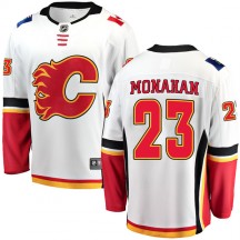 Youth Fanatics Branded Calgary Flames Sean Monahan White Away Jersey - Breakaway