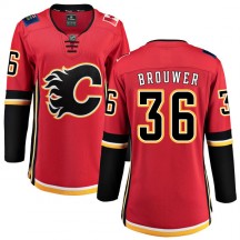 Women's Fanatics Branded Calgary Flames Troy Brouwer Red Home Jersey - Breakaway