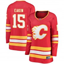 Women's Fanatics Branded Calgary Flames Cody Eakin Red Alternate Jersey - Breakaway