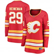 Women's Fanatics Branded Calgary Flames Emil Heineman Red Alternate Jersey - Breakaway