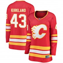 Women's Fanatics Branded Calgary Flames Justin Kirkland Red Alternate Jersey - Breakaway