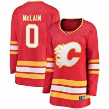 Women's Fanatics Branded Calgary Flames Mitchell McLain Red Alternate Jersey - Breakaway