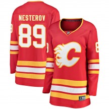 Women's Fanatics Branded Calgary Flames Nikita Nesterov Red Alternate Jersey - Breakaway