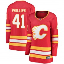 Women's Fanatics Branded Calgary Flames Matthew Phillips Red Alternate Jersey - Breakaway