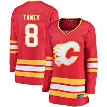 Women's Fanatics Branded Calgary Flames Chris Tanev Red Alternate Jersey - Breakaway