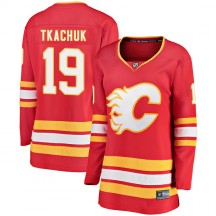 Women's Fanatics Branded Calgary Flames Matthew Tkachuk Red Alternate Jersey - Breakaway
