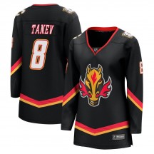 Women's Fanatics Branded Calgary Flames Chris Tanev Black Breakaway 2022/23 Alternate Jersey - Premier