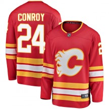 Youth Fanatics Branded Calgary Flames Craig Conroy Red Alternate Jersey - Breakaway