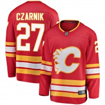 Youth Fanatics Branded Calgary Flames Austin Czarnik Red ized Alternate Jersey - Breakaway