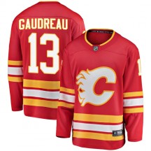Youth Fanatics Branded Calgary Flames Johnny Gaudreau Red Alternate Jersey - Breakaway