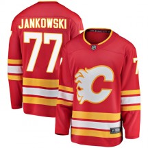 Youth Fanatics Branded Calgary Flames Mark Jankowski Red Alternate Jersey - Breakaway