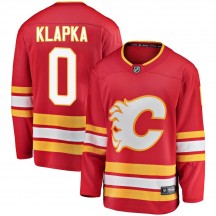 Youth Fanatics Branded Calgary Flames Adam Klapka Red Alternate Jersey - Breakaway