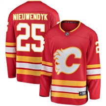 Youth Fanatics Branded Calgary Flames Joe Nieuwendyk Red Alternate Jersey - Breakaway