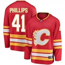Youth Fanatics Branded Calgary Flames Matthew Phillips Red Alternate Jersey - Breakaway