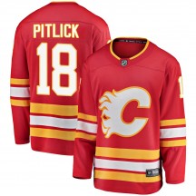 Youth Fanatics Branded Calgary Flames Tyler Pitlick Red Alternate Jersey - Breakaway