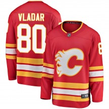 Youth Fanatics Branded Calgary Flames Dan Vladar Red Alternate Jersey - Breakaway