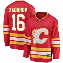 Youth Fanatics Branded Calgary Flames Nikita Zadorov Red Alternate Jersey - Breakaway