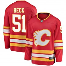 Men's Fanatics Branded Calgary Flames Jack Beck Red Alternate Jersey - Breakaway