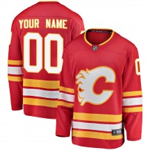 Men's Fanatics Branded Calgary Flames Custom Red Custom Alternate Jersey - Breakaway