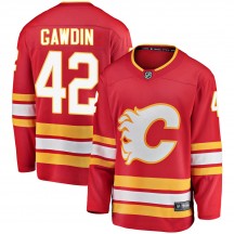Men's Fanatics Branded Calgary Flames Glenn Gawdin Red Alternate Jersey - Breakaway