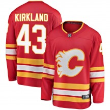 Men's Fanatics Branded Calgary Flames Justin Kirkland Red Alternate Jersey - Breakaway