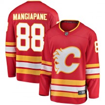 Men's Fanatics Branded Calgary Flames Andrew Mangiapane Red Alternate Jersey - Breakaway