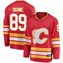 Men's Fanatics Branded Calgary Flames Alan Quine Red ized Alternate Jersey - Breakaway