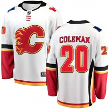 Men's Fanatics Branded Calgary Flames Blake Coleman White Away Jersey - Breakaway