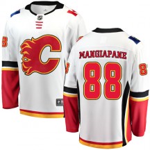 Men's Fanatics Branded Calgary Flames Andrew Mangiapane White Away Jersey - Breakaway