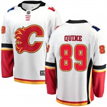Men's Fanatics Branded Calgary Flames Alan Quine White ized Away Jersey - Breakaway
