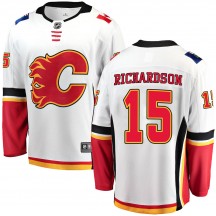 Men's Fanatics Branded Calgary Flames Brad Richardson White Away Jersey - Breakaway