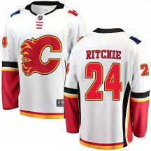 Men's Fanatics Branded Calgary Flames Brett Ritchie White Away Jersey - Breakaway