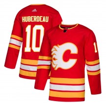 Youth Adidas Calgary Flames Jonathan Huberdeau Red Alternate Jersey - Authentic