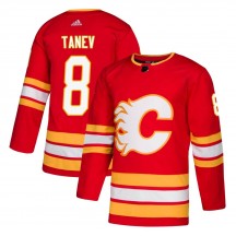 Youth Adidas Calgary Flames Chris Tanev Red Alternate Jersey - Authentic