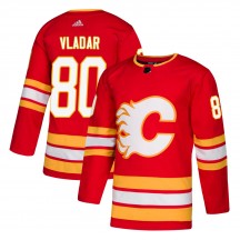 Youth Adidas Calgary Flames Dan Vladar Red Alternate Jersey - Authentic