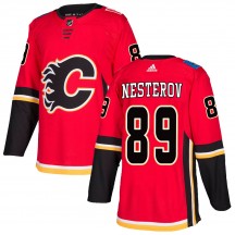 Youth Adidas Calgary Flames Nikita Nesterov Red Home Jersey - Authentic