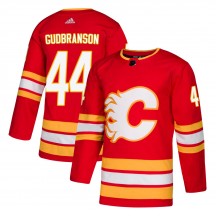 Men's Adidas Calgary Flames Erik Gudbranson Red Alternate Jersey - Authentic