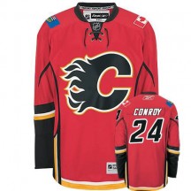 Men's Reebok Calgary Flames Craig Conroy Red Home Jersey - Authentic