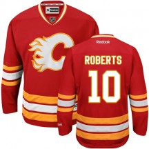 Men's Reebok Calgary Flames Gary Roberts Red Third Jersey - Authentic