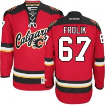 Men's Reebok Calgary Flames Michael Frolik Red New Third Jersey - Authentic