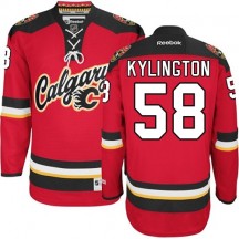 Men's Reebok Calgary Flames Oliver Kylington Red New Third Jersey - Premier