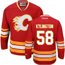 Men's Reebok Calgary Flames Oliver Kylington Red Third Jersey - Premier