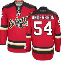 Men's Reebok Calgary Flames Rasmus Andersson Red New Third Jersey - Premier
