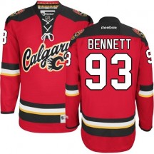 Men's Reebok Calgary Flames Sam Bennett Red New Third Jersey - Premier