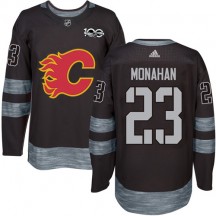 Men's Adidas Calgary Flames Sean Monahan Black 1917-2017 100th Anniversary Jersey - Premier