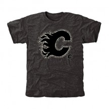 Men's Calgary Flames Black Rink Warrior Tri-Blend T-Shirt -