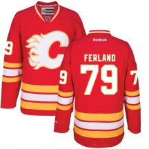 Men's Reebok Calgary Flames Micheal Ferland Red Alternate Jersey - Authentic