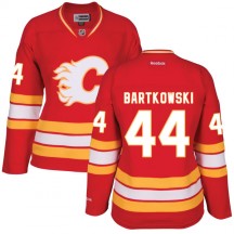Women's Reebok Calgary Flames Matt Bartkowski Red Alternate Jersey - Premier