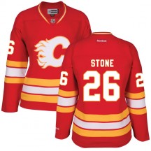 Women's Reebok Calgary Flames Michael Stone Red Alternate Jersey - Premier